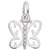 Butterfly Charm In Sterling Silver