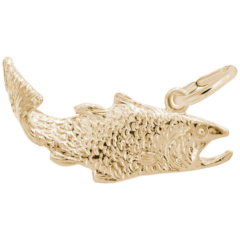 Fish Charm in Yellow Gold Plated