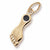 Black Heel, Nc charm in Yellow Gold Plated hide-image