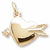 Heart charm in Yellow Gold Plated hide-image