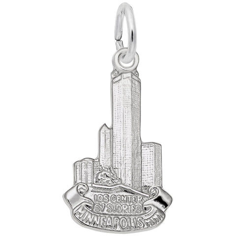 I.D.S. Ctr Minneapolis Charm In 14K White Gold