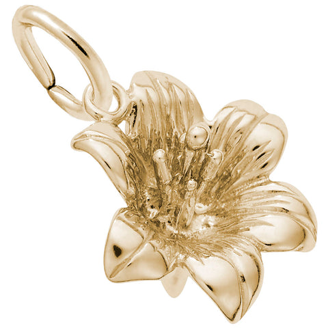 Lily Charm in Yellow Gold Plated