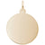 Classic Disc Charm in Yellow Gold Plated