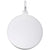 Disc Charm In 14K White Gold