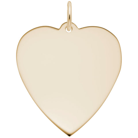 Heart Charm in Yellow Gold Plated