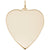 Heart Charm in Yellow Gold Plated