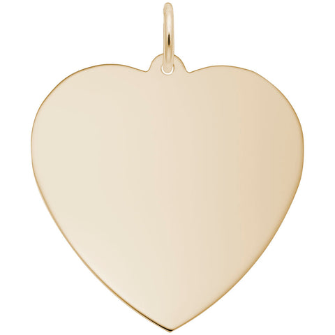 Heart Charm In Yellow Gold