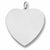 Heart charm in Sterling Silver hide-image