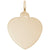 Heart Charm in Yellow Gold Plated