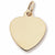 Heart charm in Yellow Gold Plated hide-image