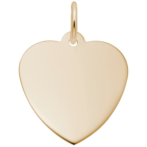 Heart Charm in Yellow Gold Plated