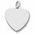 Heart charm in Sterling Silver hide-image