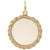 8178-Disc Charm in Yellow Gold Plated