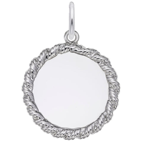 8178-Disc Charm In Sterling Silver