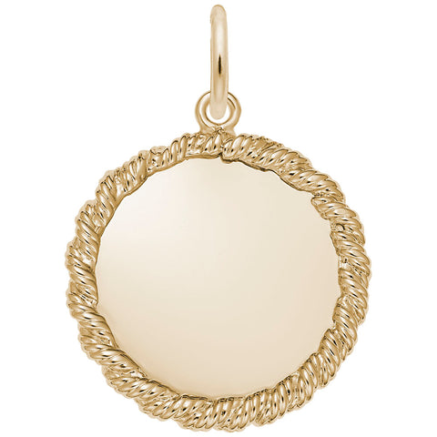 8179-Disc Charm in Yellow Gold Plated