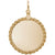 8181-Disc Charm in Yellow Gold Plated