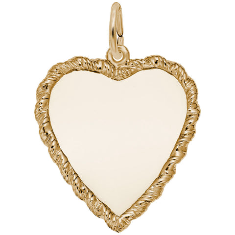 8379-Heart Charm In Yellow Gold