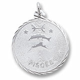 Pisces charm in Sterling Silver hide-image