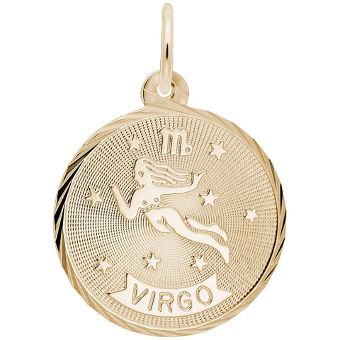 Virgo Charm In Yellow Gold