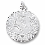 Scorpio charm in Sterling Silver hide-image