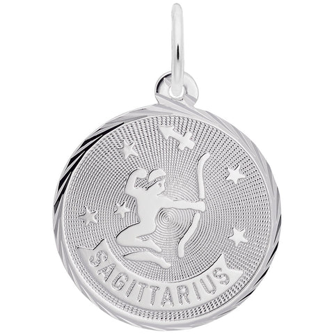 Sagittarius Charm In Sterling Silver