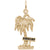 Curacao Palm W/Sign Charm In Yellow Gold