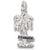 Florida Palm charm in 14K White Gold hide-image