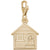 House Charm in Yellow Gold Plated