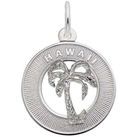 Hawaii Charm In Sterling Silver