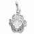 April Birthstone charm in 14K White Gold hide-image