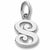 Initial S charm in Sterling Silver hide-image