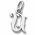 Initial U charm in 14K White Gold hide-image