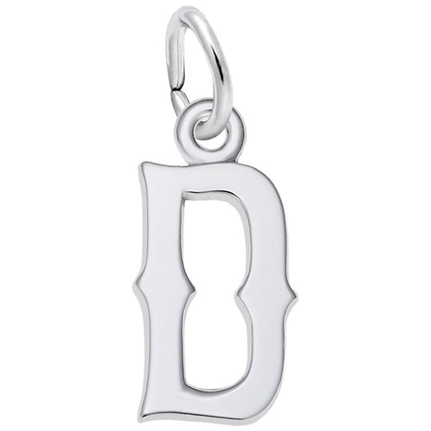 Initial D Charm In Sterling Silver