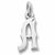 Initial A charm in Sterling Silver hide-image