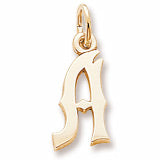 Initial A charm in Yellow Gold Plated hide-image