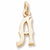 Initial A charm in Yellow Gold Plated hide-image