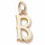 Initial B charm in Yellow Gold Plated hide-image