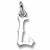 Initial L charm in Sterling Silver hide-image