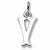 Initial Y charm in Sterling Silver hide-image