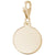 Disc Charm in Yellow Gold Plated