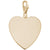 Heart Charm In Yellow Gold