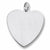 Heart charm in Sterling Silver hide-image