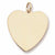 Heart charm in Yellow Gold Plated hide-image