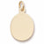 Oval Disc charm in Yellow Gold Plated hide-image