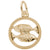 Pisces Charm In Yellow Gold