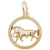 Taurus Charm In Yellow Gold