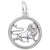 Leo Charm In Sterling Silver