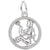Virgo Charm In 14K White Gold