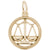 Libra Charm In Yellow Gold