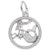 Capricorn Charm In 14K White Gold